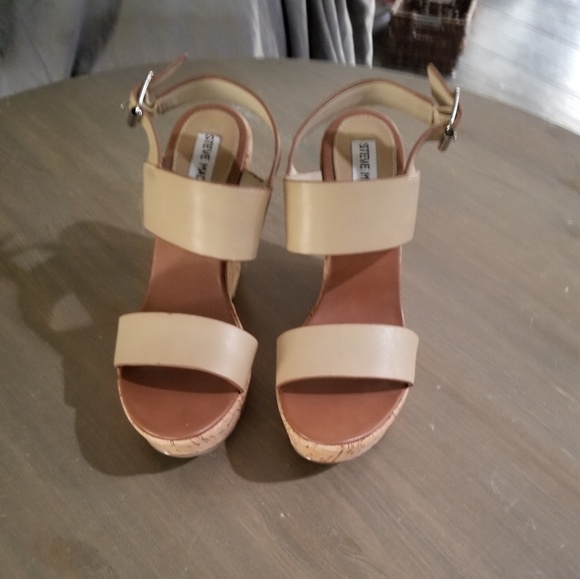 Steve Madden Cork Heels - Picture 1 of 2